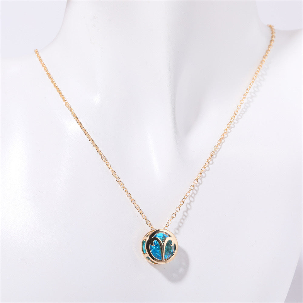 Collar Zodiaco de doble cara