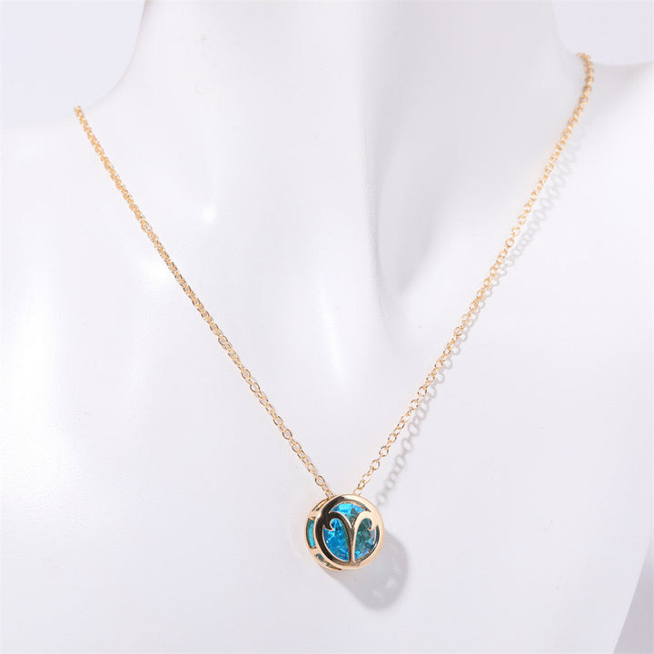 Collar Zodiaco de doble cara