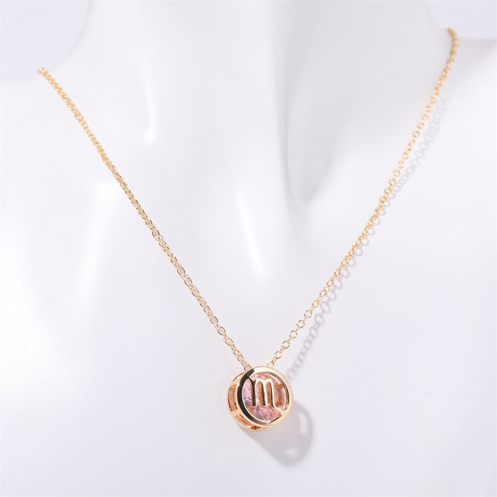 Collar Zodiaco de doble cara