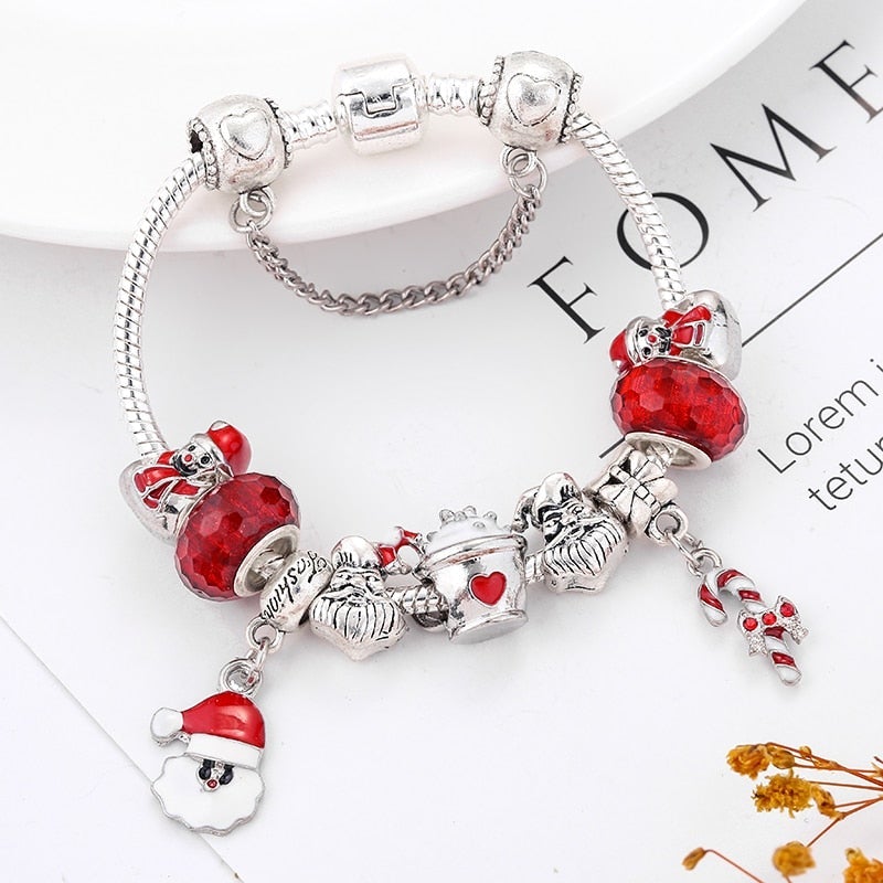 Pulsera con tema navideño