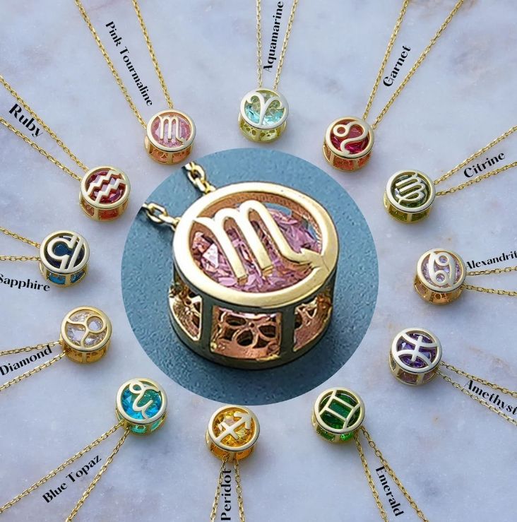 Collar Zodiaco de doble cara