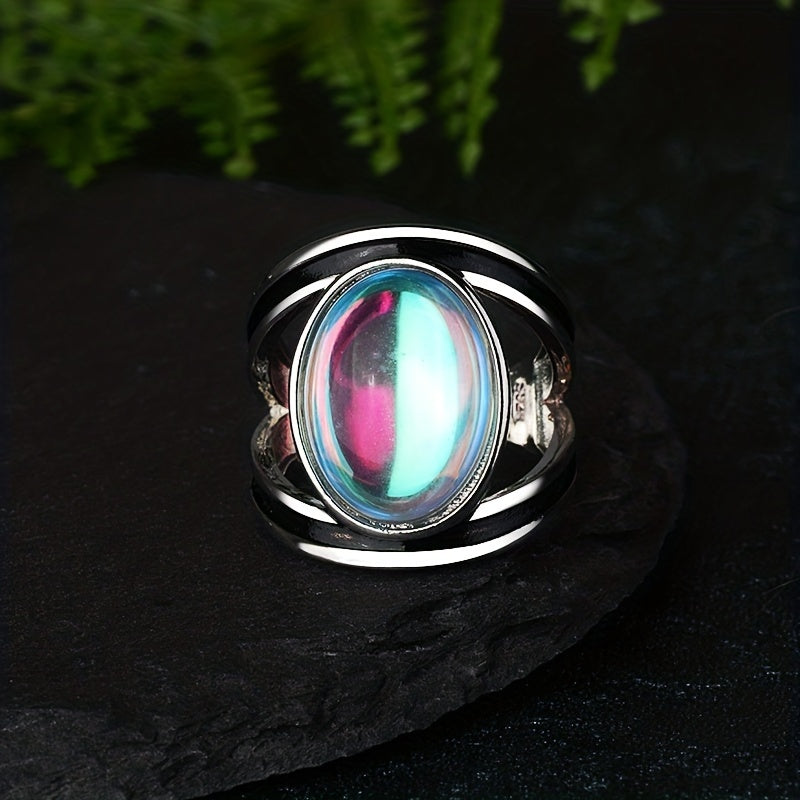 Anillo mágico con piedra lunar