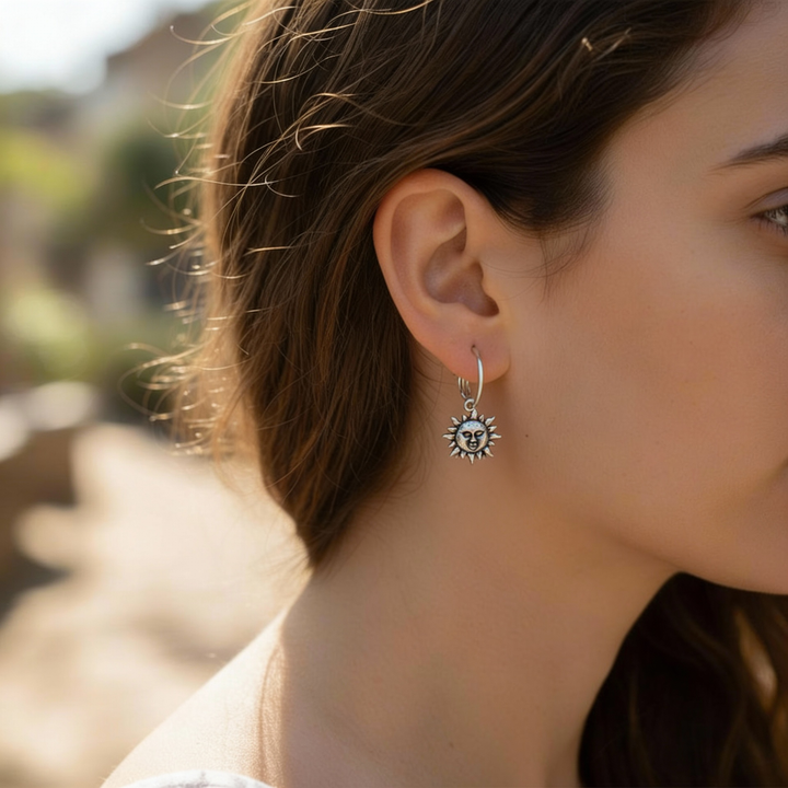 Arete Sol y Luna Vintage