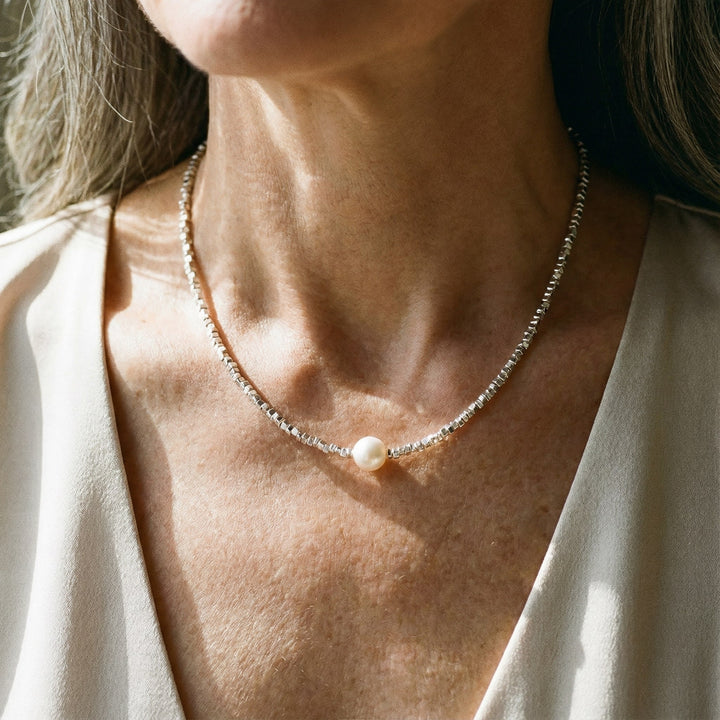 Collar vintage de perlas