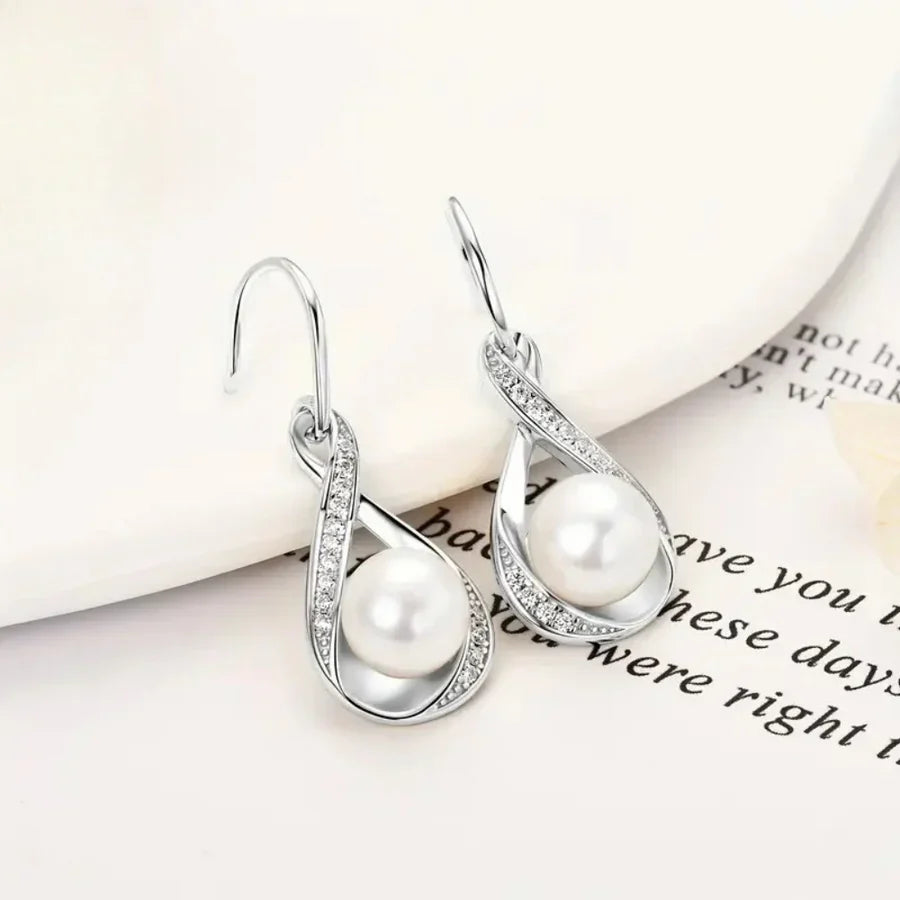 Pendientes de perla en dorado