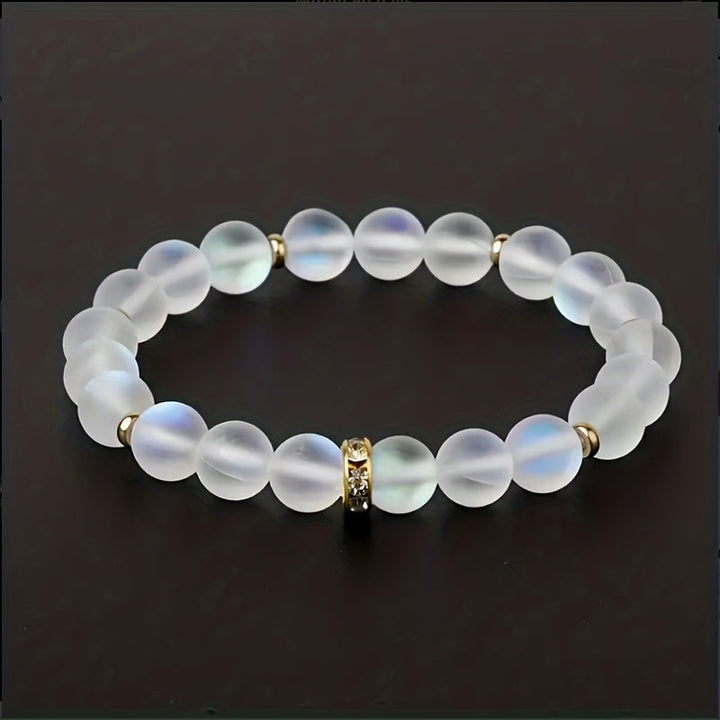 Confianza Pulsera de Perlas y Piedra Lunar