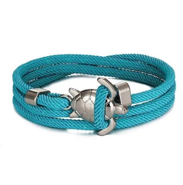 Pulsera artesanal con tortuga marina